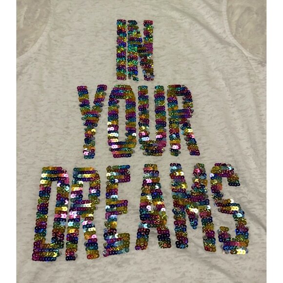 Rebellious One "In Your Dreams" Sleeveless T-Shirt Cotton Blend Women's Size XL - Picture 12 of 12